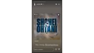 Blake Snell's Instagram story featuring his appreciation for Shohei Ohtani (Source: Instagram @snellzilla4)